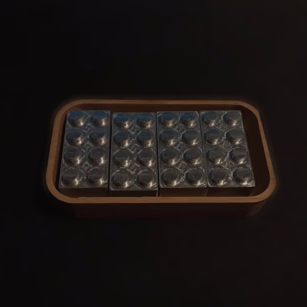 Pair of Aluminum LEGO Bricks - Image 2